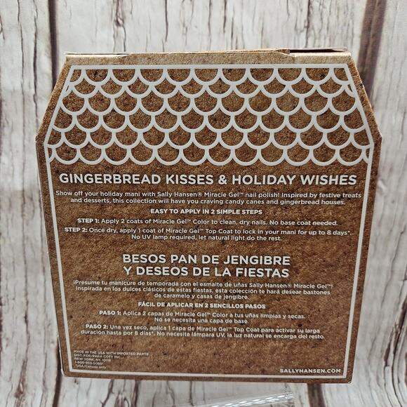 Sally Hansen Holiday Glaze Miracle Gel Gift Set Christmas Limited Edition Trio - Picture 3 of 4